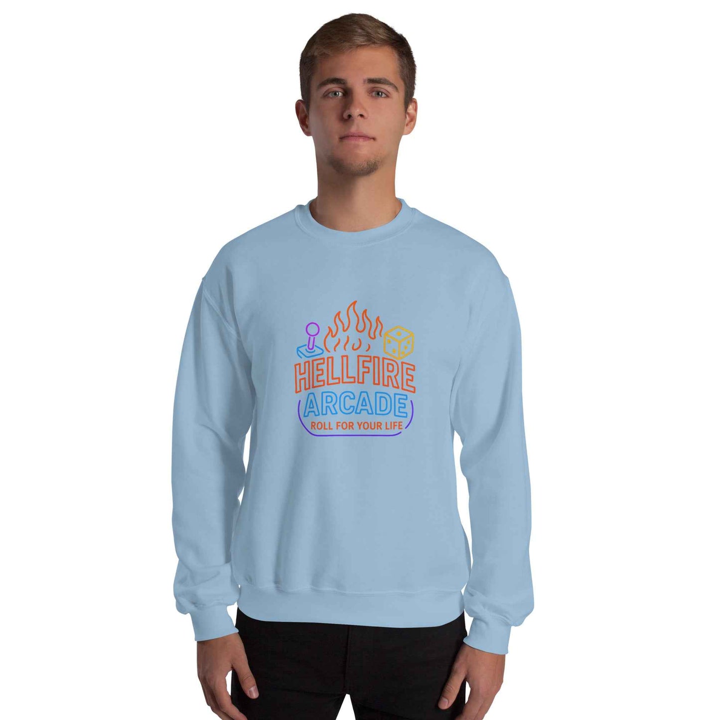 Hellfire Arcade — Hawkins’ Premier Gaming Den Unisex Sweatshirt
