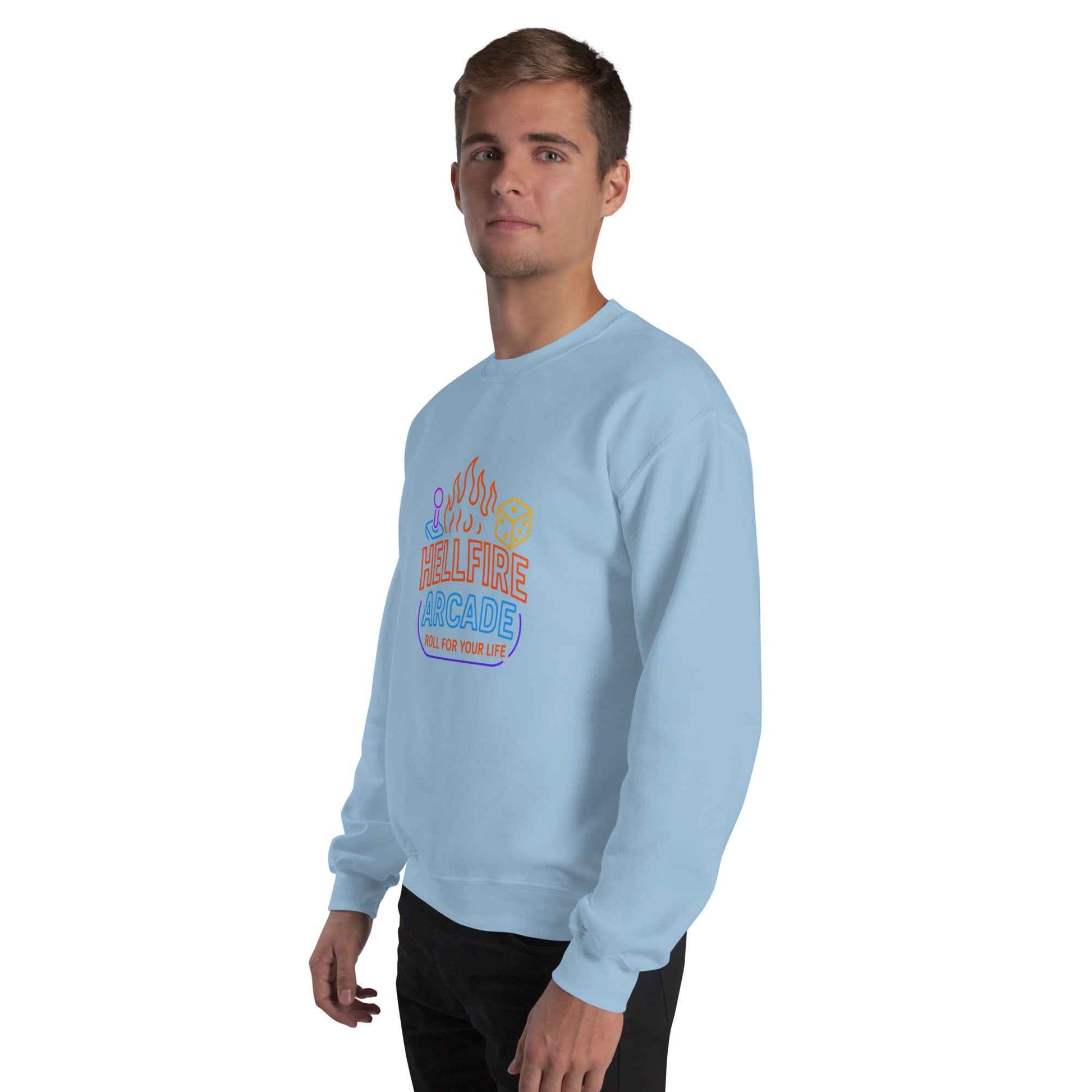 Hellfire Arcade — Hawkins’ Premier Gaming Den Unisex Sweatshirt