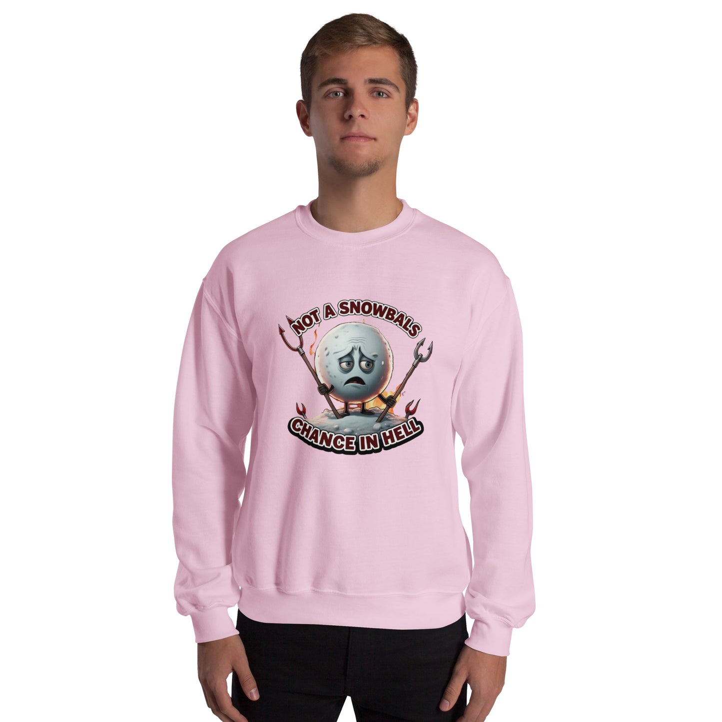 Not a Snowball’s Chance in Hell Unisex Sweatshirt from Rare Plus Apparel – unique movie & pop culture inspired design.