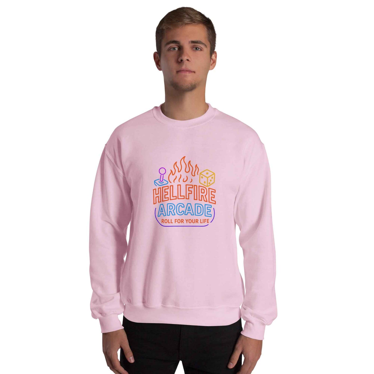 Hellfire Arcade — Hawkins’ Premier Gaming Den Unisex Sweatshirt