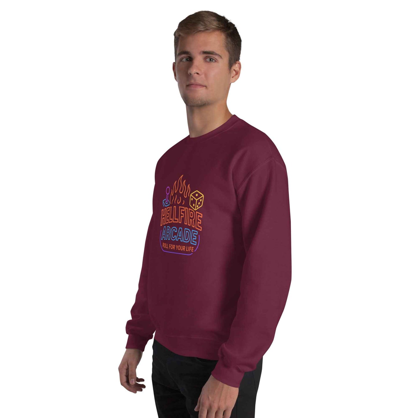 Hellfire Arcade — Hawkins’ Premier Gaming Den Unisex Sweatshirt