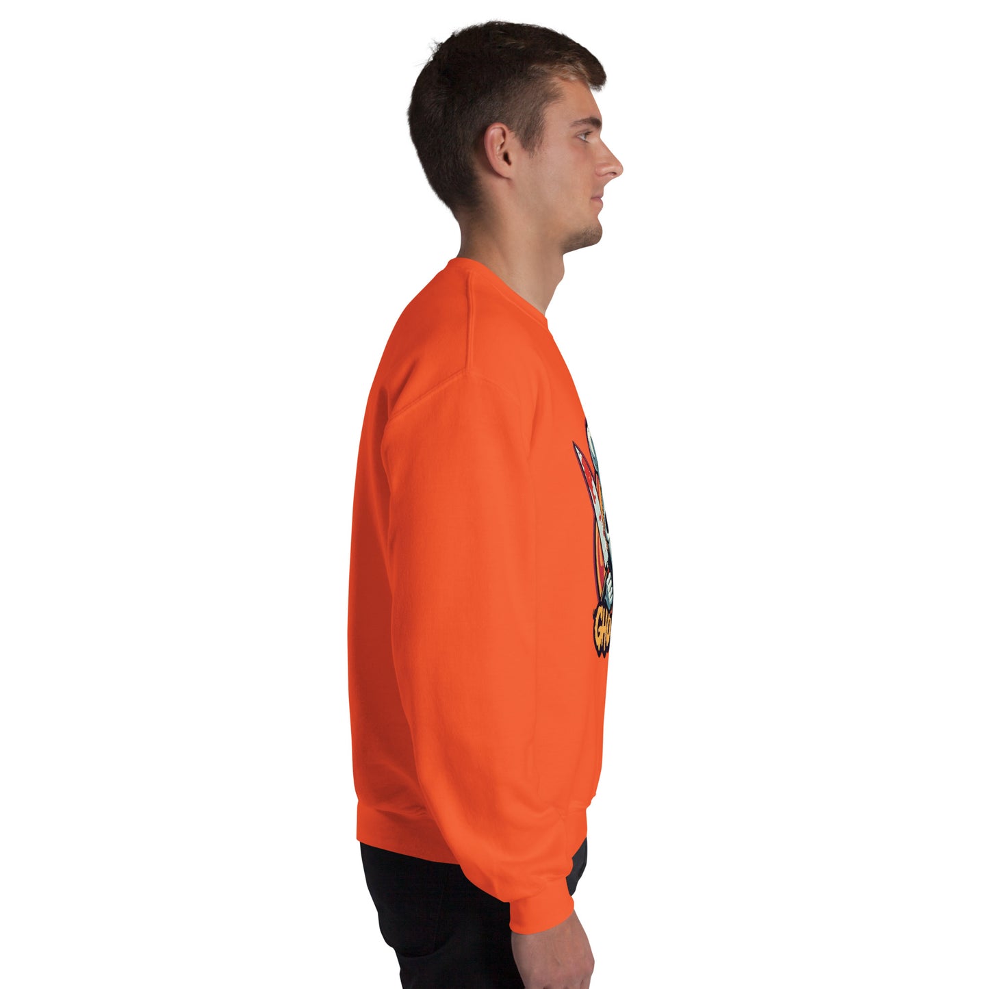 GhostBake Unisex Sweatshirt from Rare Plus Apparel – unique movie & pop culture inspired design.