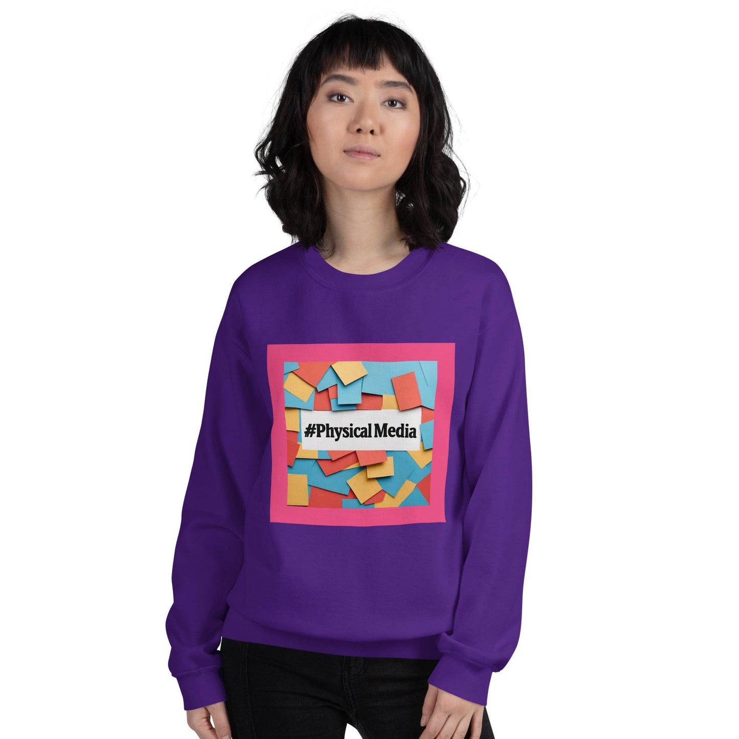 #PhysicalMedia Unisex Sweatshirt - Rare Plus Apparel!