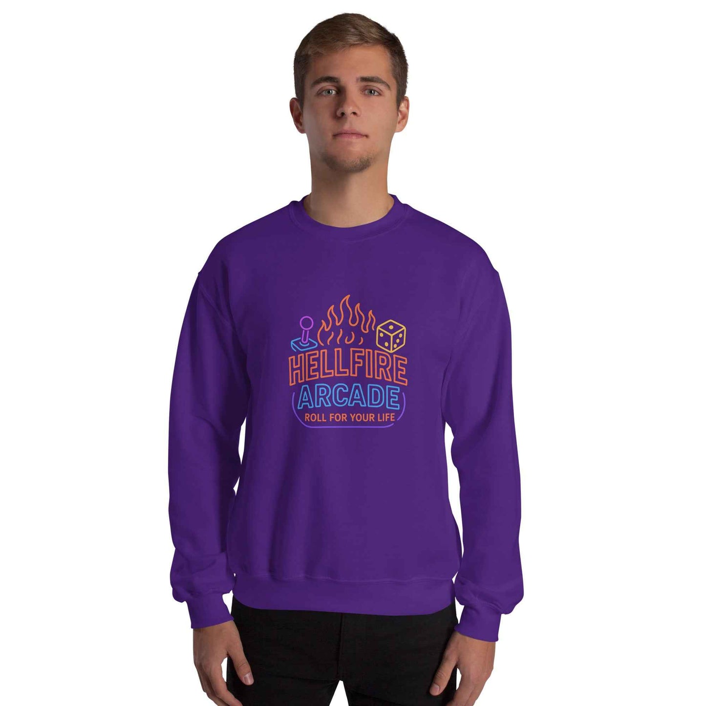 Hellfire Arcade — Hawkins’ Premier Gaming Den Unisex Sweatshirt