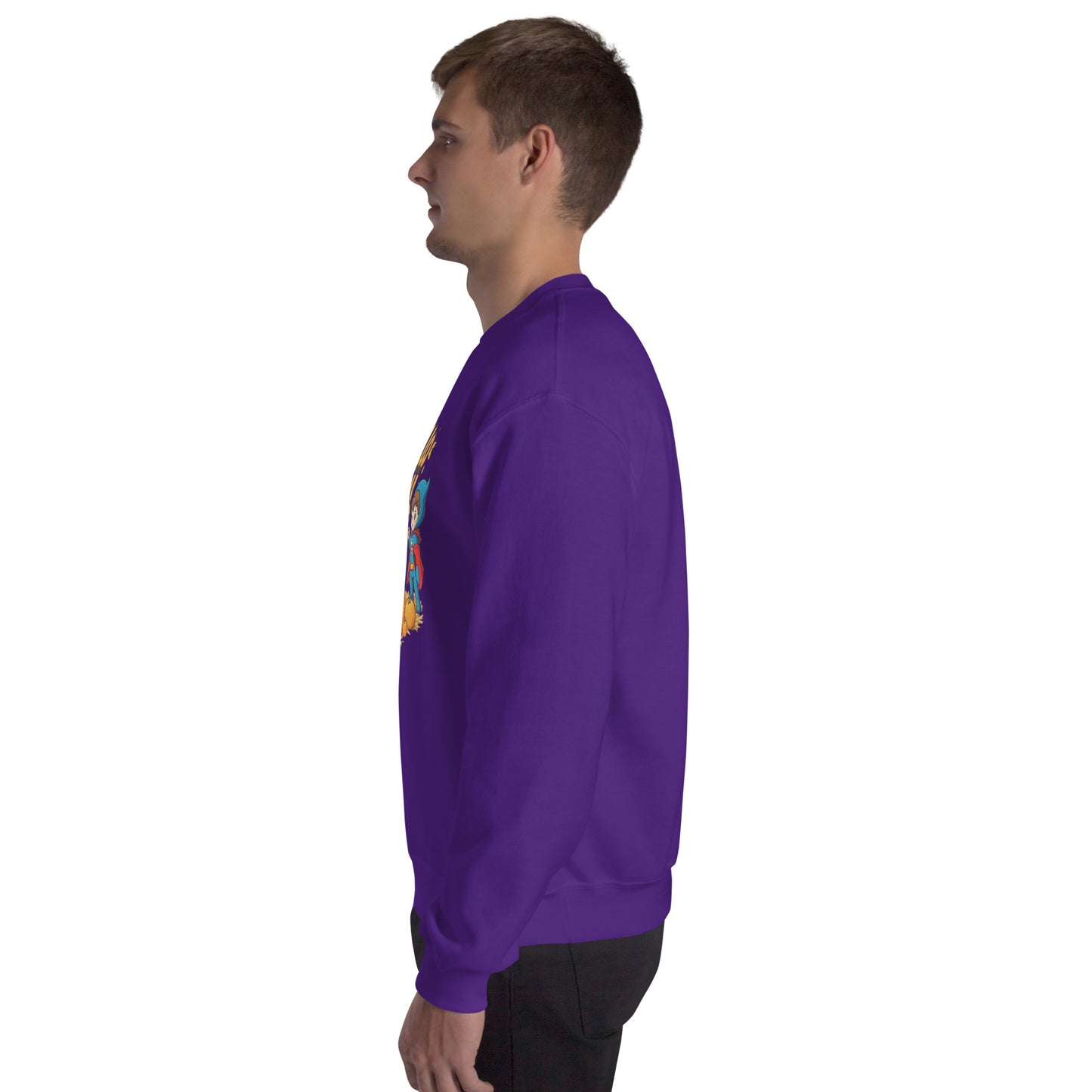 Hello Fall Unisex Sweatshirt from Rare Plus Apparel – unique movie & pop culture inspired design.
