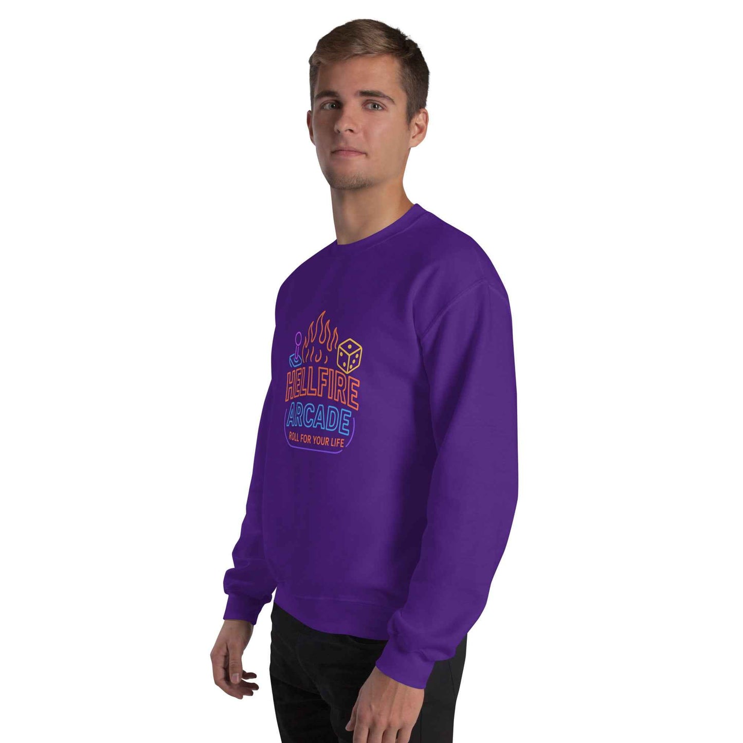 Hellfire Arcade — Hawkins’ Premier Gaming Den Unisex Sweatshirt