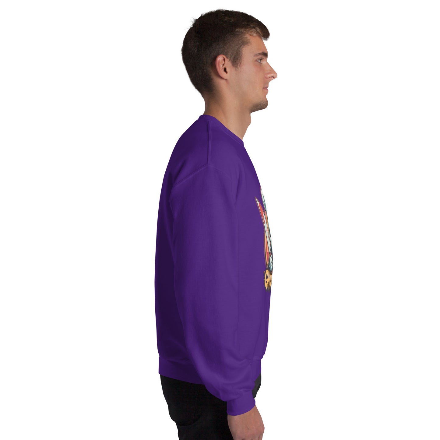 GhostBake Unisex Sweatshirt from Rare Plus Apparel – unique movie & pop culture inspired design.