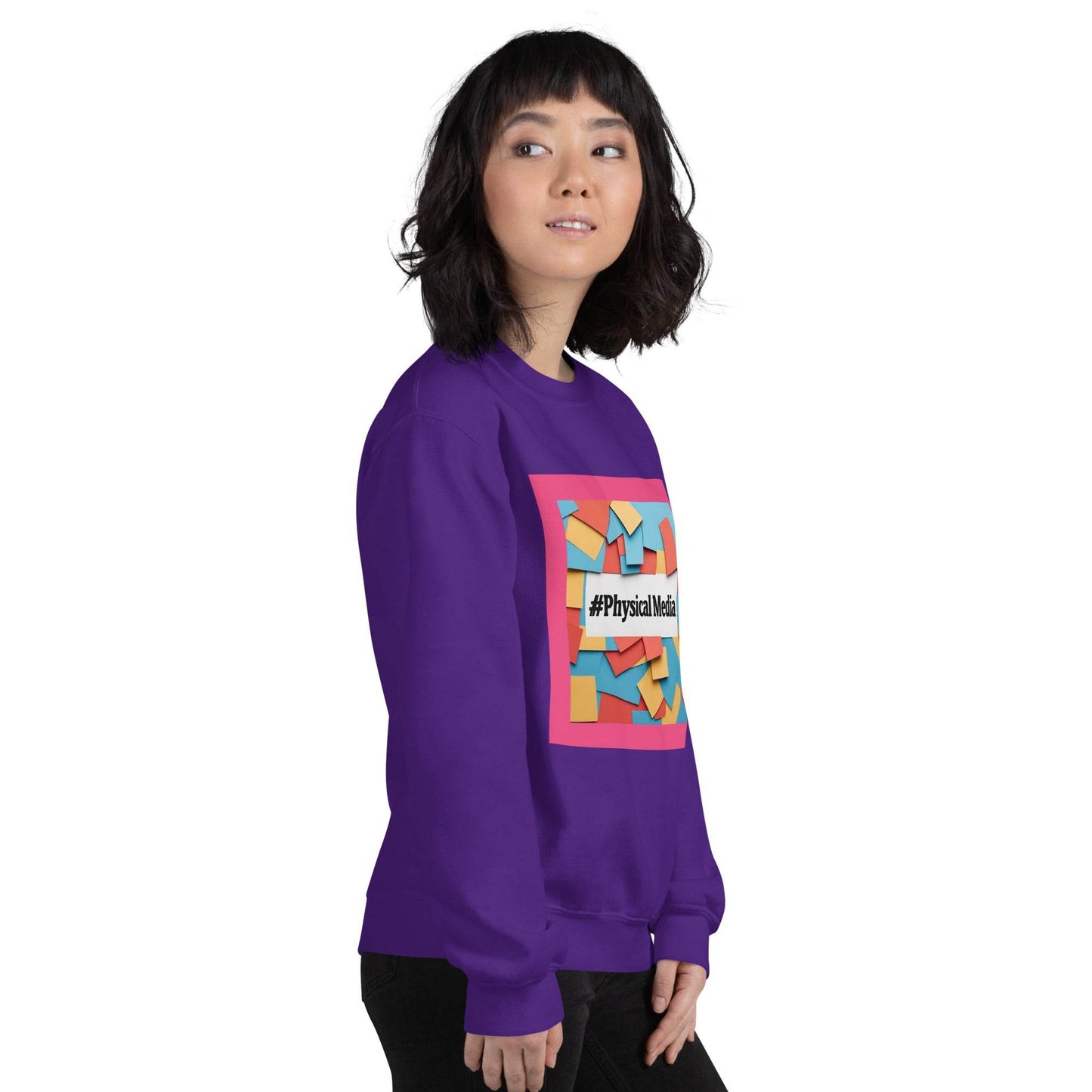 #PhysicalMedia Unisex Sweatshirt - Rare Plus Apparel!