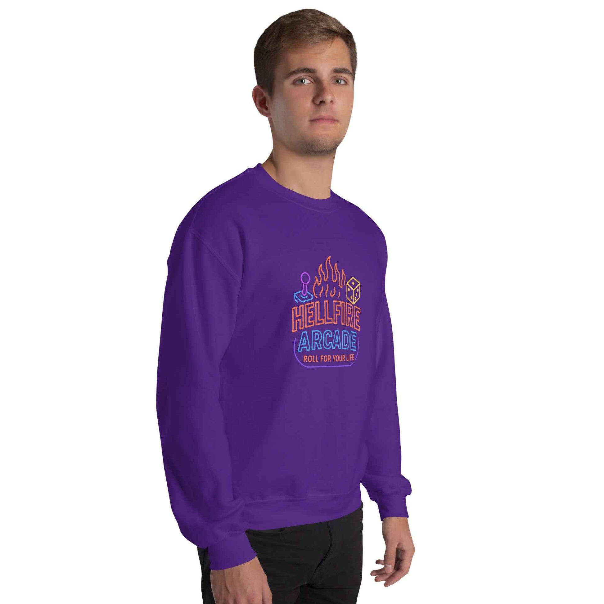 Hellfire Arcade — Hawkins’ Premier Gaming Den Unisex Sweatshirt