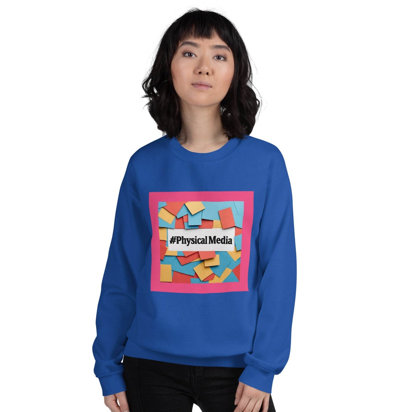 #PhysicalMedia Unisex Sweatshirt - Rare Plus Apparel!