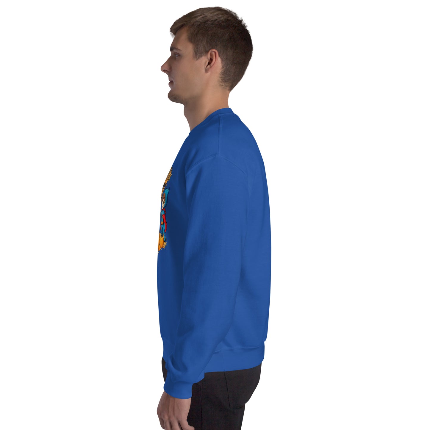 Hello Fall Unisex Sweatshirt from Rare Plus Apparel – unique movie & pop culture inspired design.