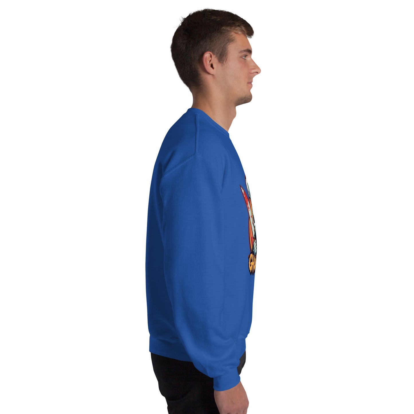 GhostBake Unisex Sweatshirt from Rare Plus Apparel – unique movie & pop culture inspired design.