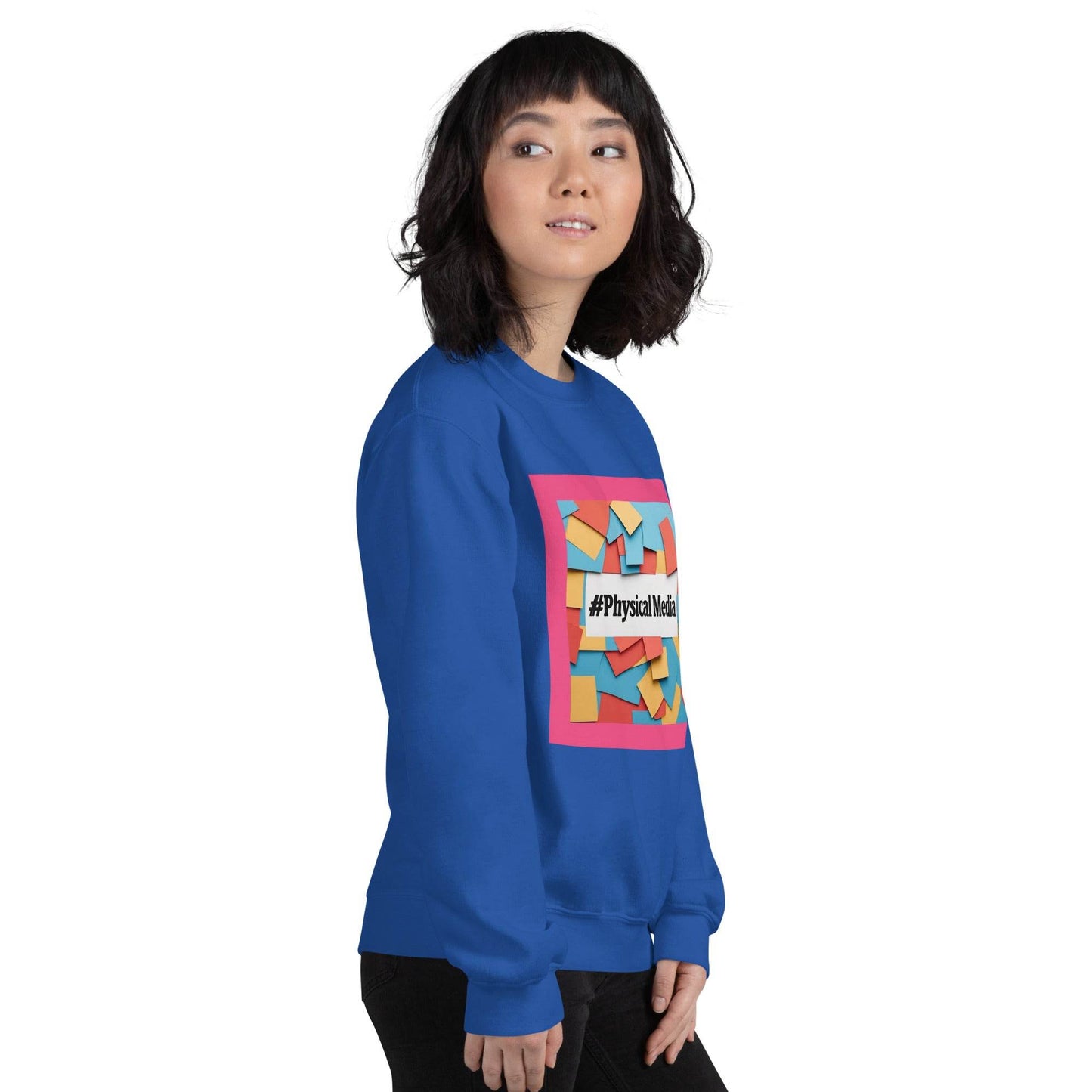 #PhysicalMedia Unisex Sweatshirt - Rare Plus Apparel!