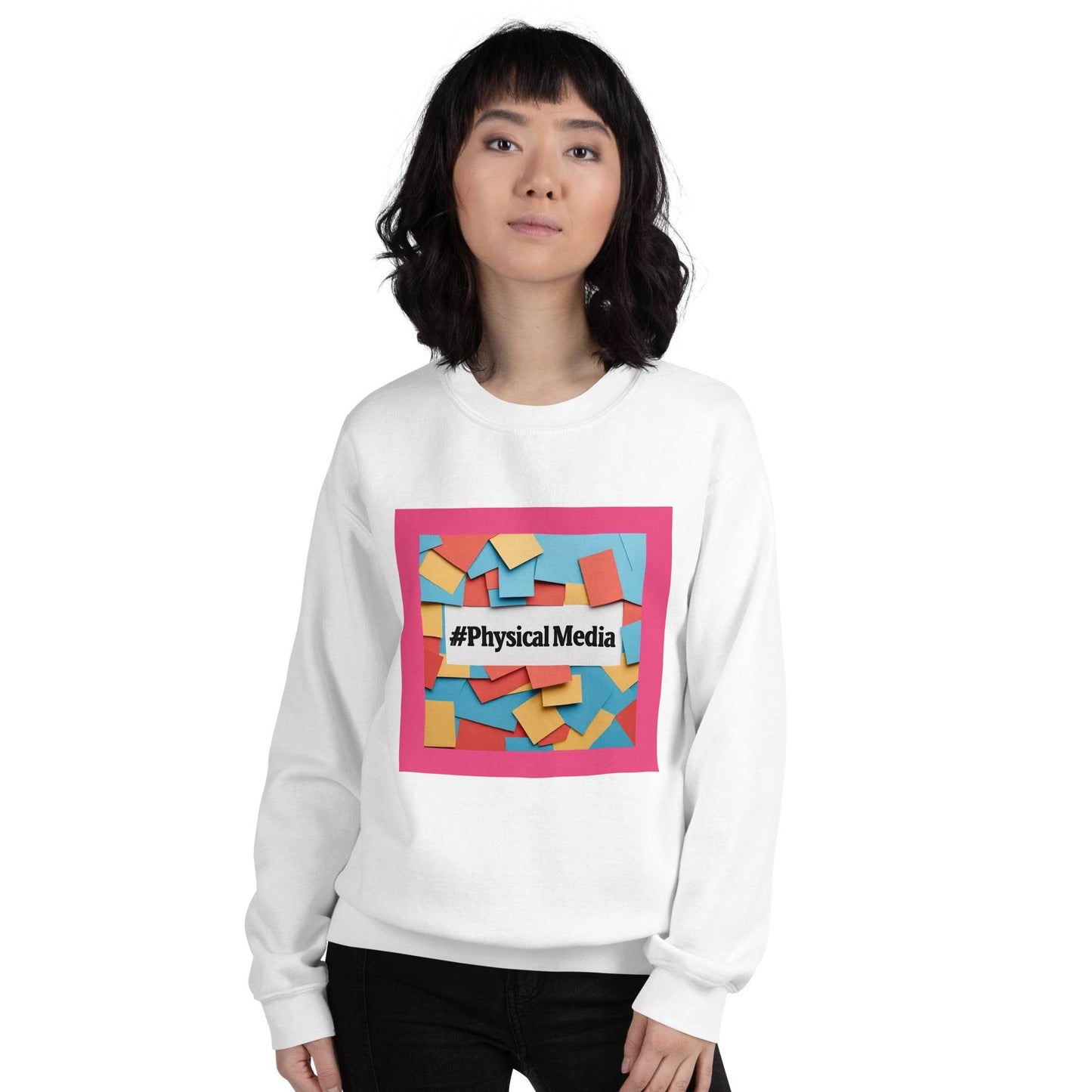 #PhysicalMedia Unisex Sweatshirt - Rare Plus Apparel!
