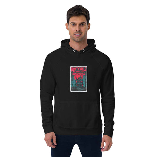 Amityville — The House That Never Dies Unisex eco raglan hoodie