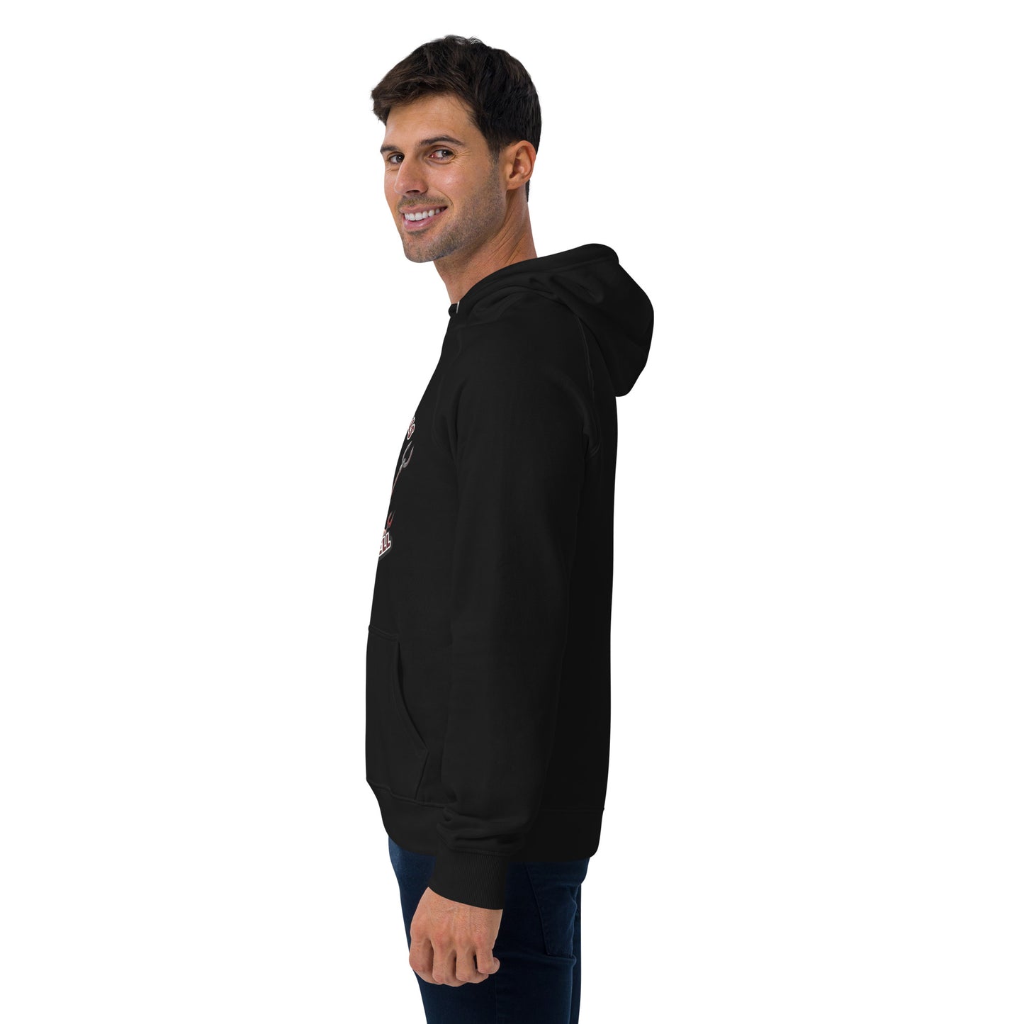 Not a Snowball’s Chance in Hell Unisex eco raglan hoodie from Rare Plus Apparel – unique movie & pop culture inspired design.
