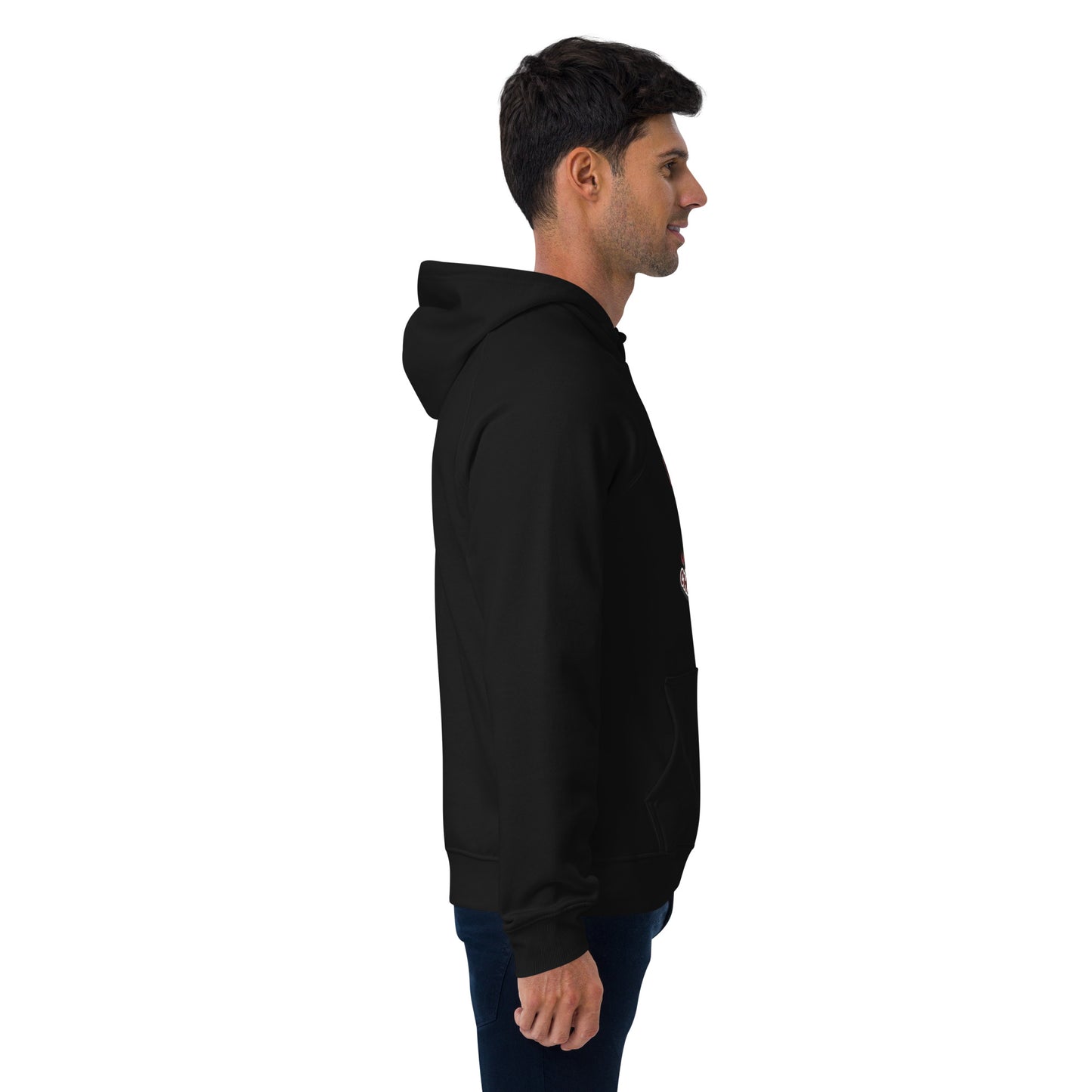 Not a Snowball’s Chance in Hell Unisex eco raglan hoodie from Rare Plus Apparel – unique movie & pop culture inspired design.
