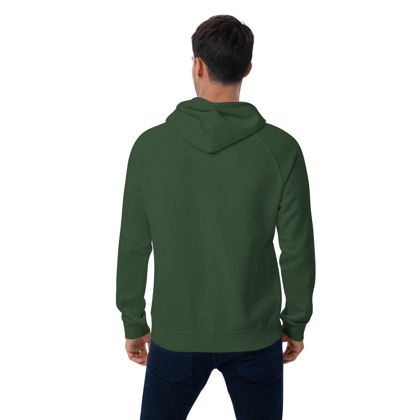 Be Kind, Rewind Forever Unisex eco raglan hoodie from Rare Plus Apparel – unique movie & pop culture inspired design.