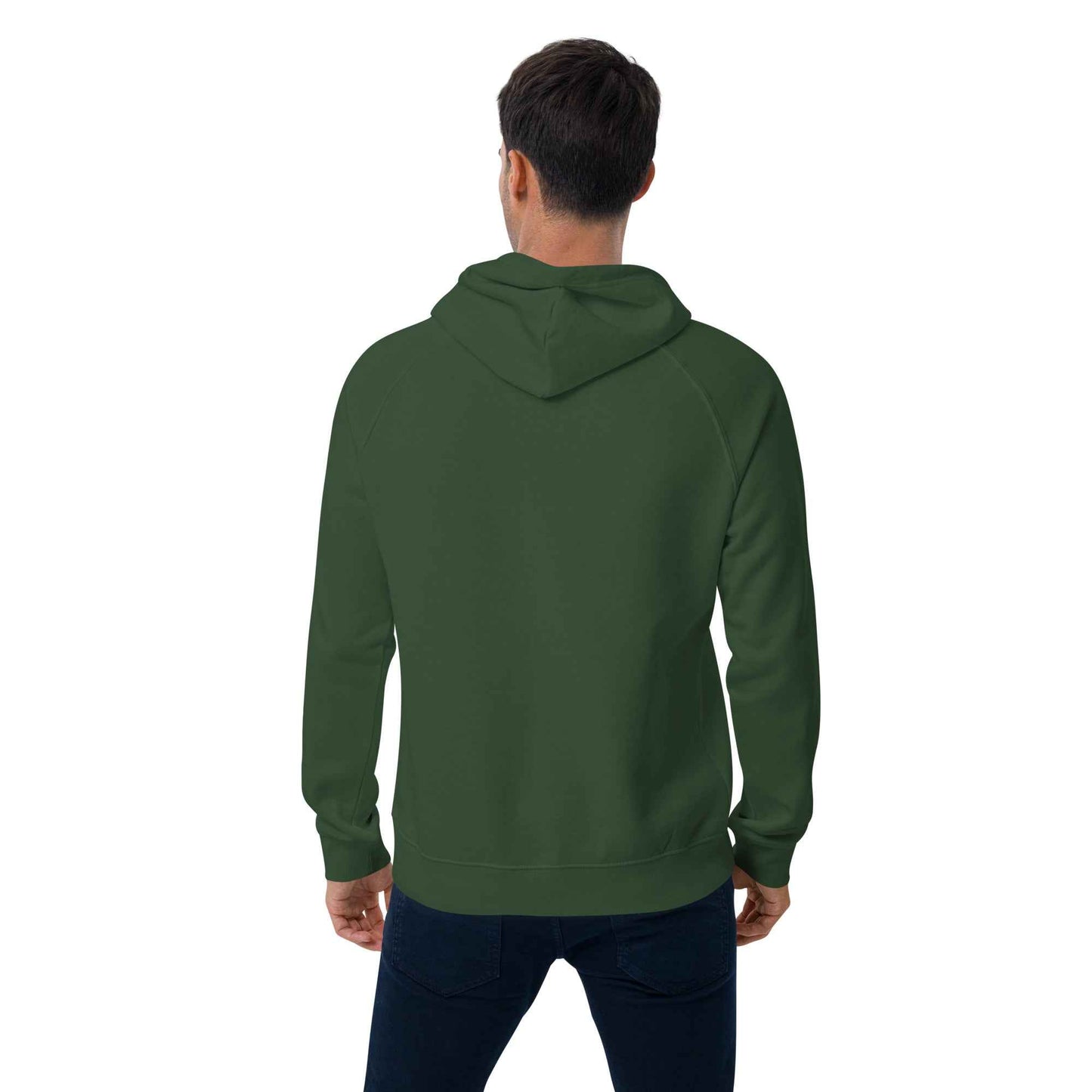 “Midnight Pumpkins” The Jack-O-Lantern Parade Unisex eco raglan hoodie