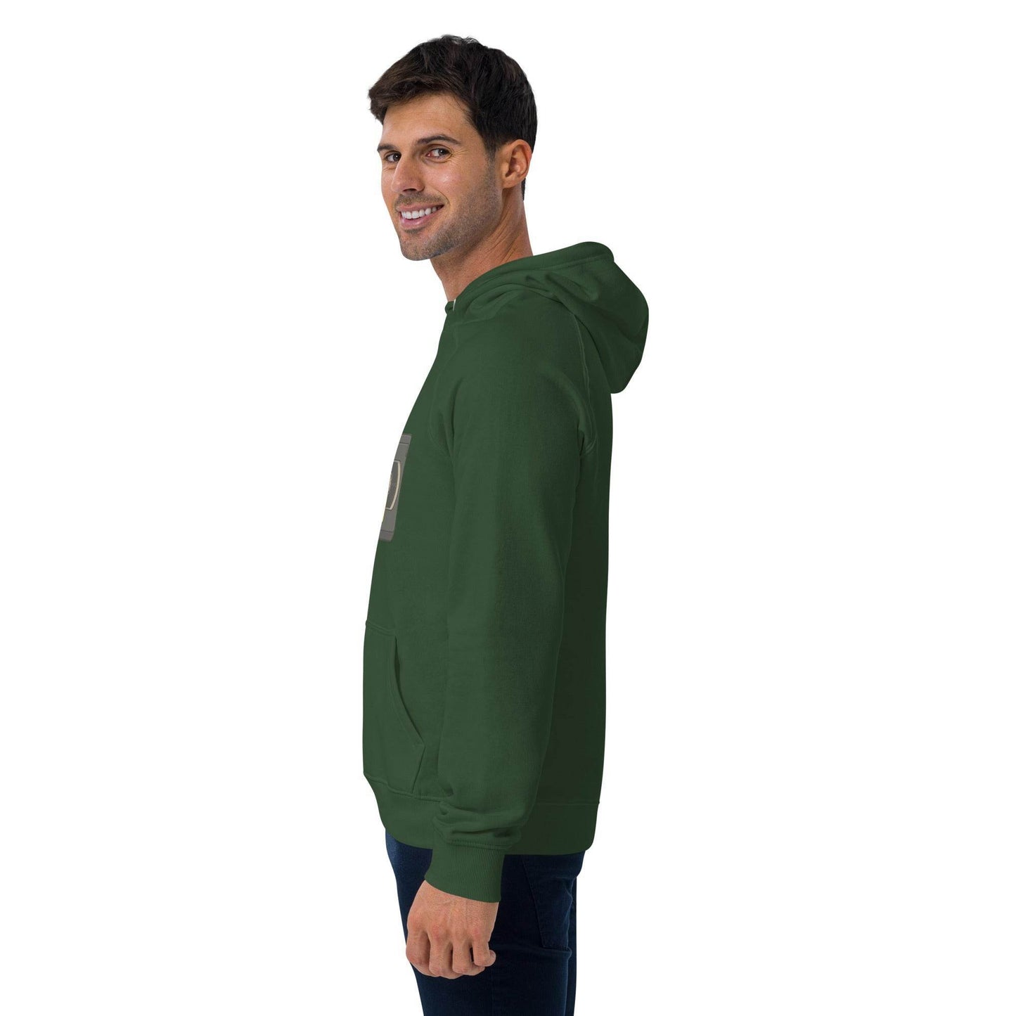 Be Kind, Rewind Forever Unisex eco raglan hoodie from Rare Plus Apparel – unique movie & pop culture inspired design.