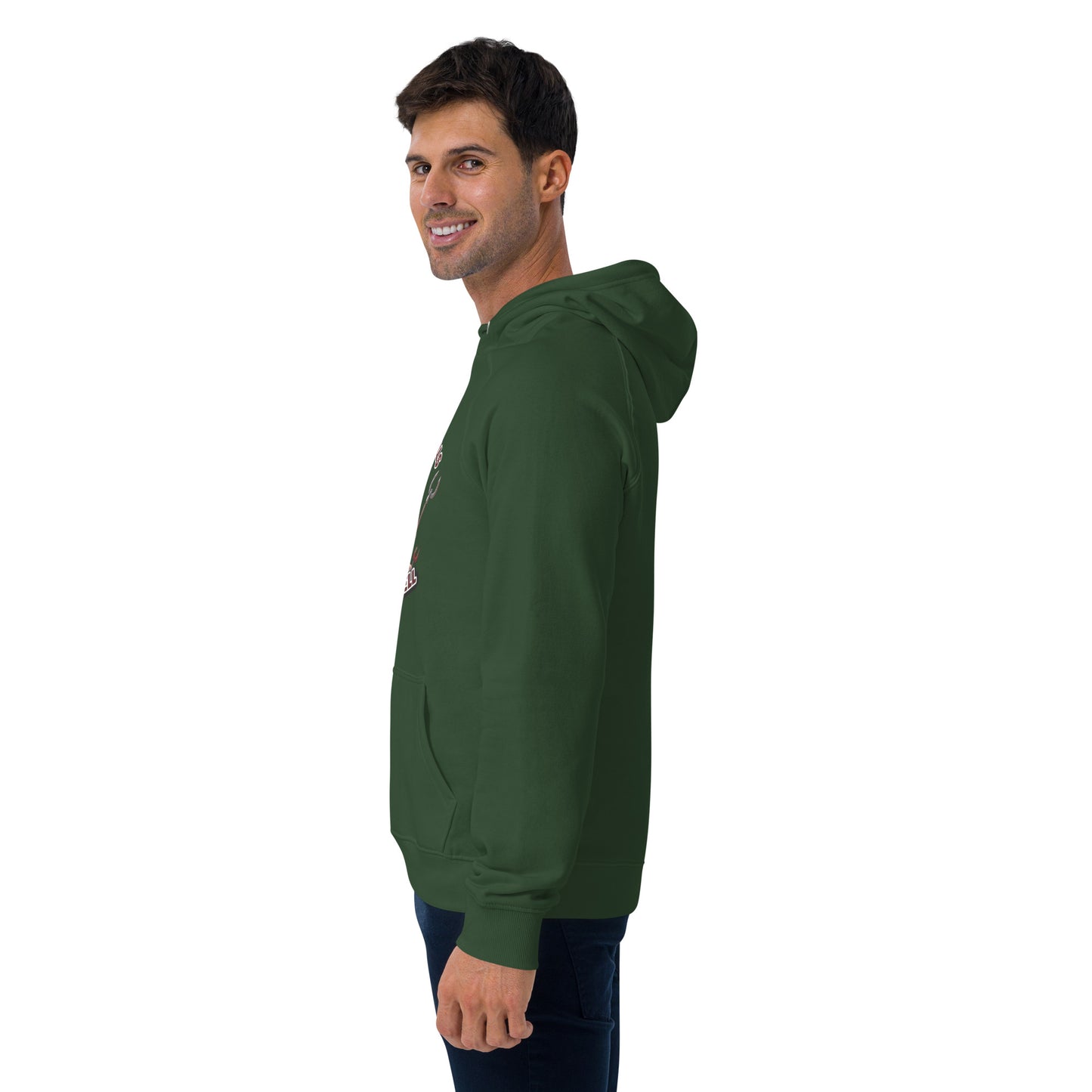Not a Snowball’s Chance in Hell Unisex eco raglan hoodie from Rare Plus Apparel – unique movie & pop culture inspired design.