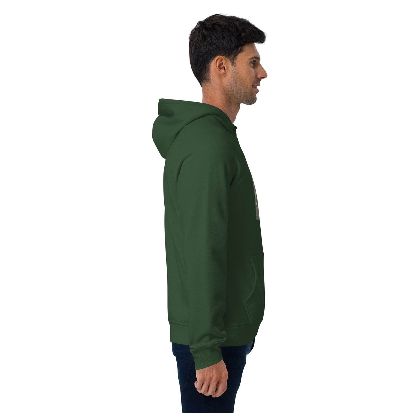 Be Kind, Rewind Forever Unisex eco raglan hoodie from Rare Plus Apparel – unique movie & pop culture inspired design.