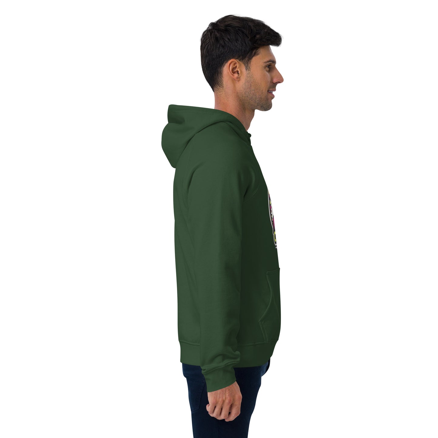 Campy Counselor Unisex eco raglan hoodie from Rare Plus Apparel – unique movie & pop culture inspired design.