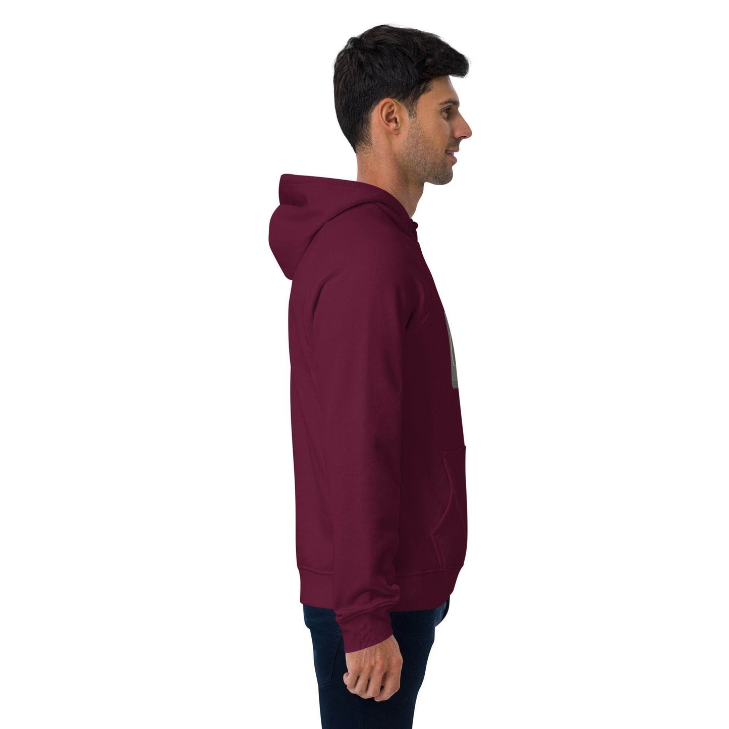 Be Kind, Rewind Forever Unisex eco raglan hoodie from Rare Plus Apparel – unique movie & pop culture inspired design.