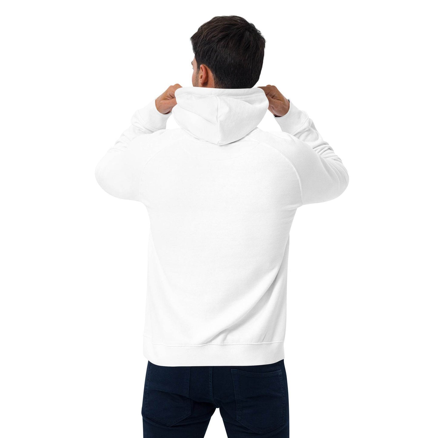 Be Kind, Rewind Forever Unisex eco raglan hoodie from Rare Plus Apparel – unique movie & pop culture inspired design.