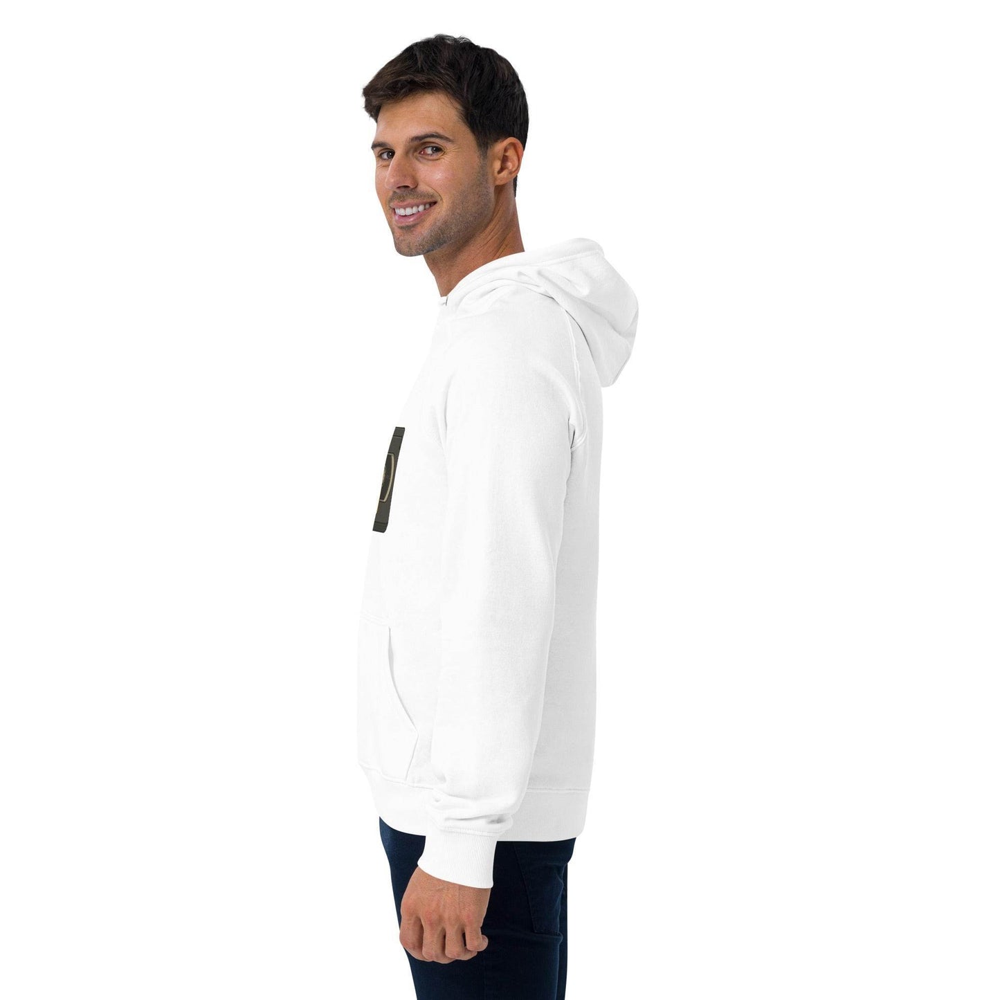 Be Kind, Rewind Forever Unisex eco raglan hoodie from Rare Plus Apparel – unique movie & pop culture inspired design.