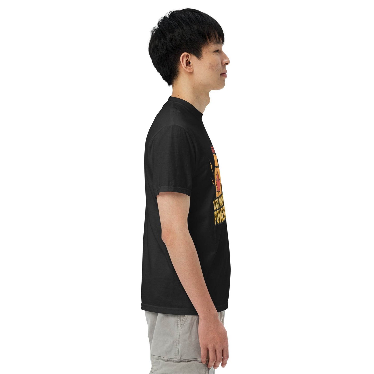 100% Maple Powered Unisex garment-dyed heavyweight t-shirt from Rare Plus Apparel – unique movie & pop culture inspired design.