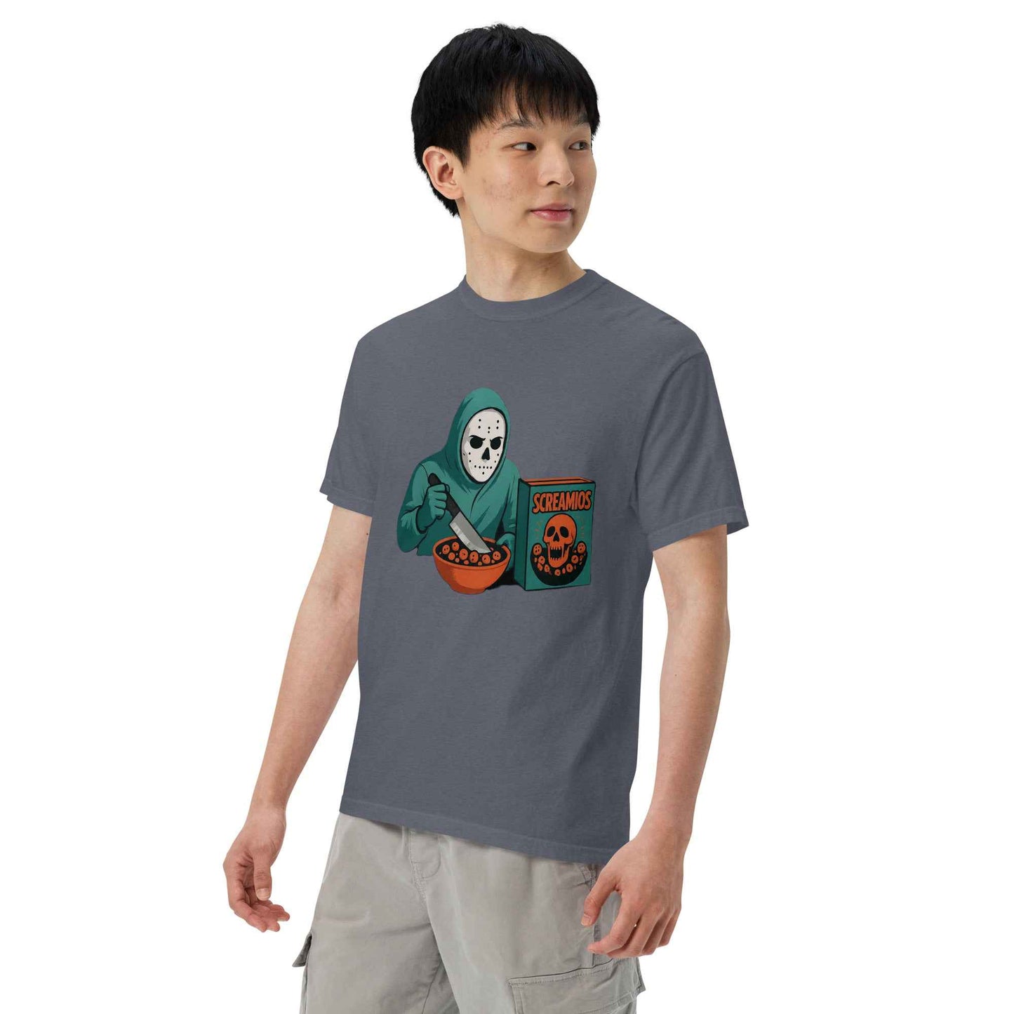 Cereal Killer – Morning Slasher Club Unisex garment-dyed heavyweight t-shirt