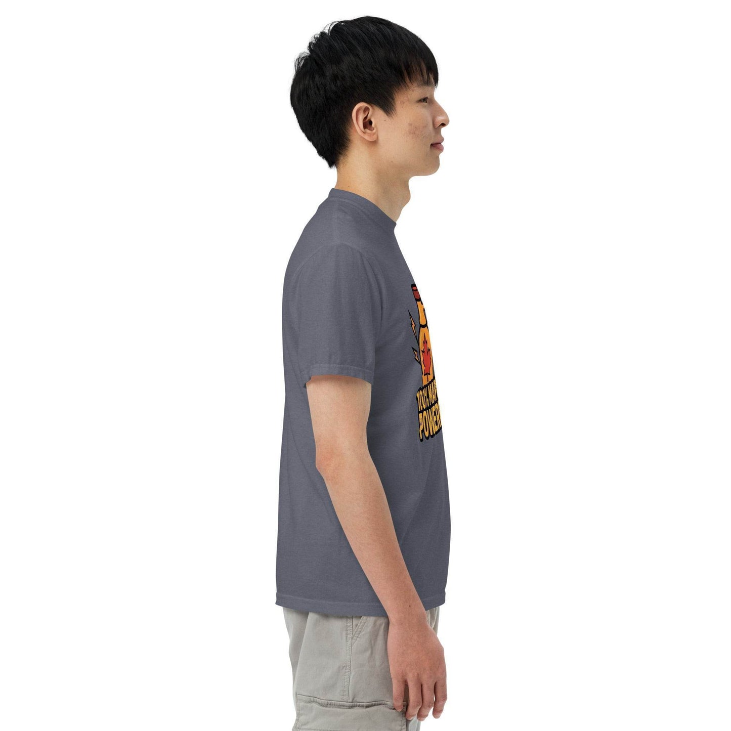 100% Maple Powered Unisex garment-dyed heavyweight t-shirt from Rare Plus Apparel – unique movie & pop culture inspired design.