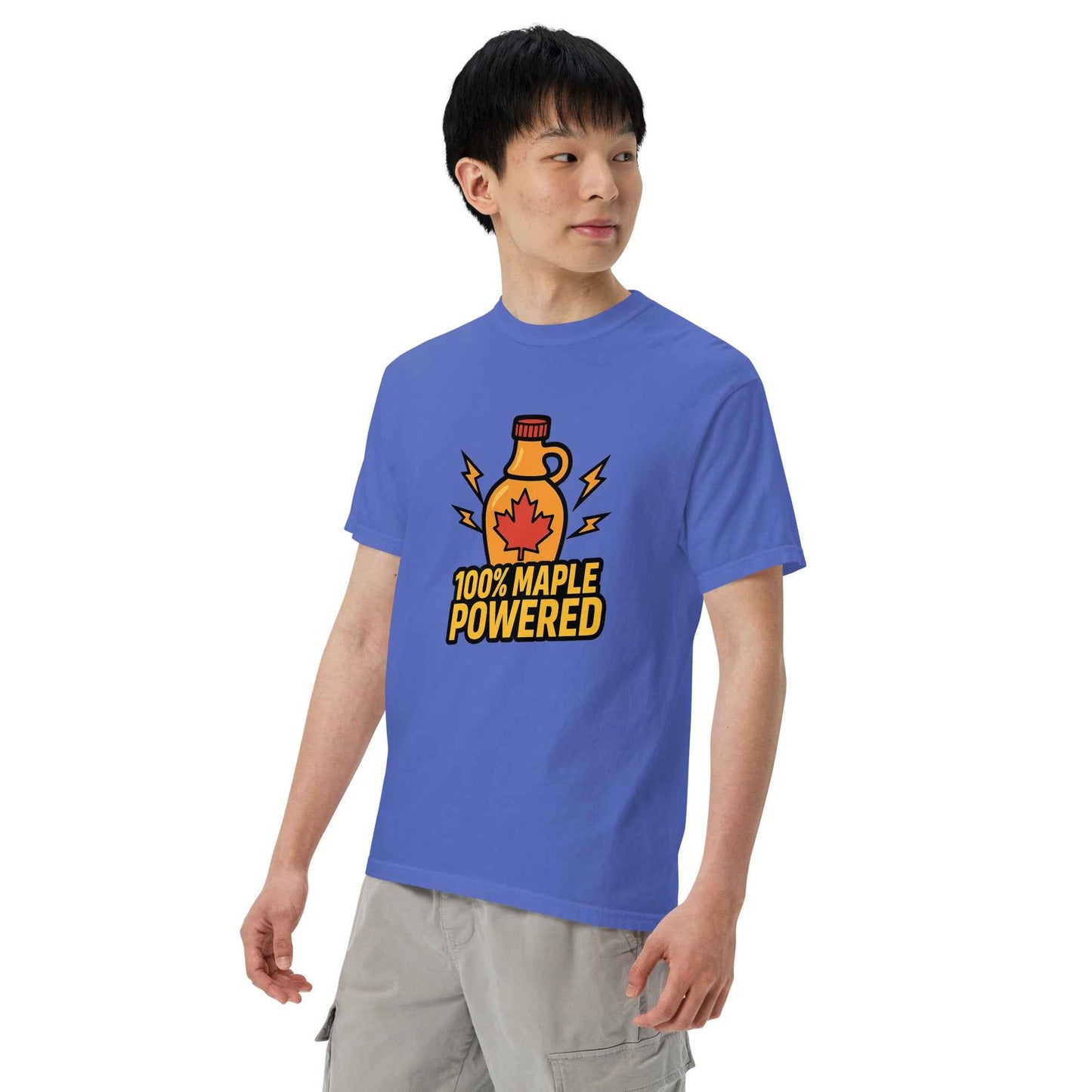 100% Maple Powered Unisex garment-dyed heavyweight t-shirt