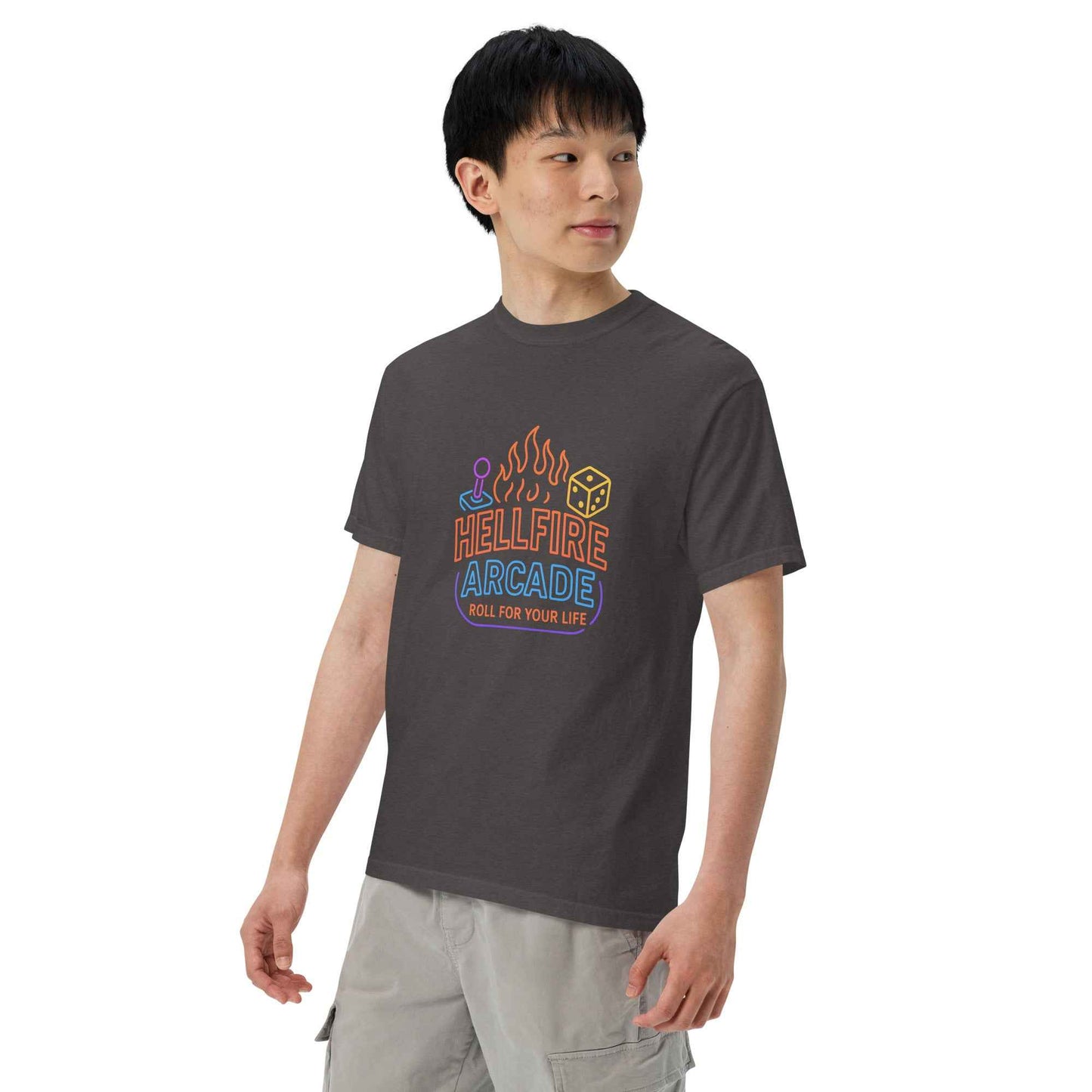 Hellfire Arcade — Hawkins’ Premier Gaming Den Unisex garment-dyed heavyweight t-shirt