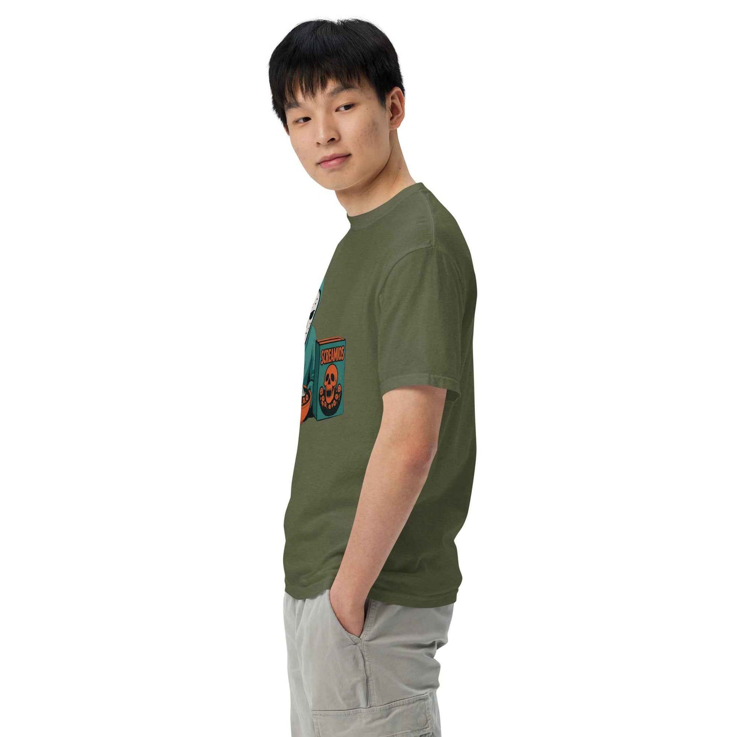 Cereal Killer – Morning Slasher Club Unisex garment-dyed heavyweight t-shirt