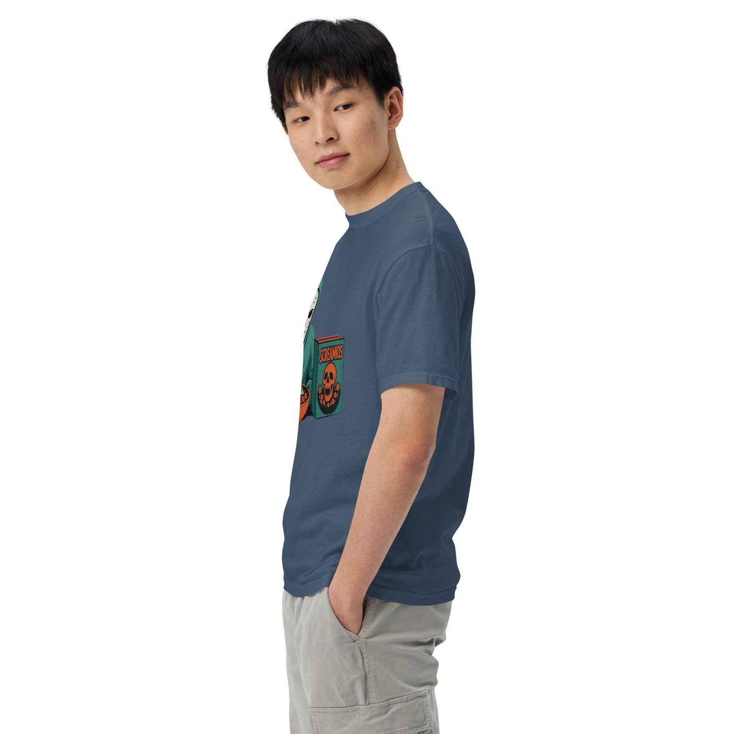 Cereal Killer – Morning Slasher Club Unisex garment-dyed heavyweight t-shirt