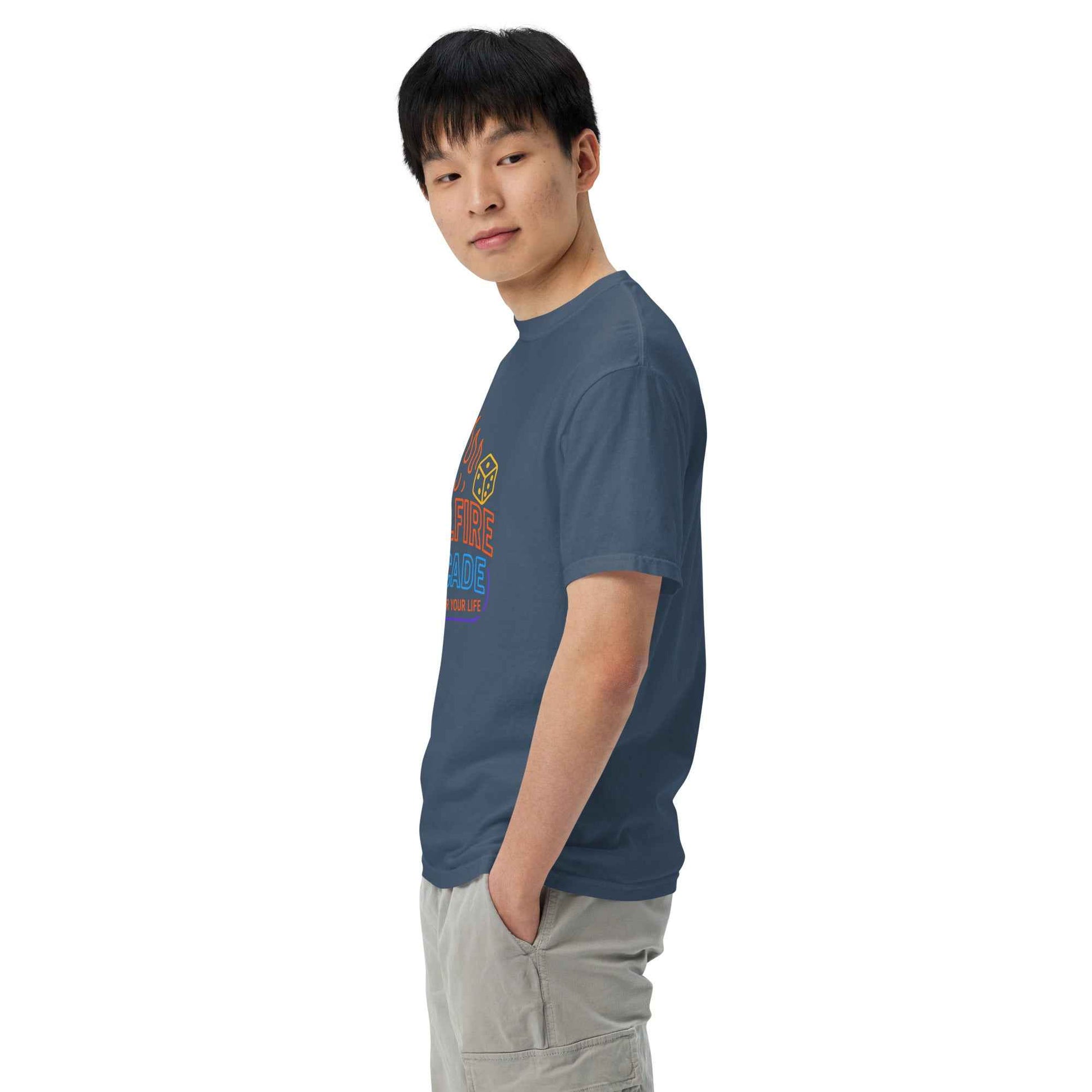 Hellfire Arcade — Hawkins’ Premier Gaming Den Unisex garment-dyed heavyweight t-shirt