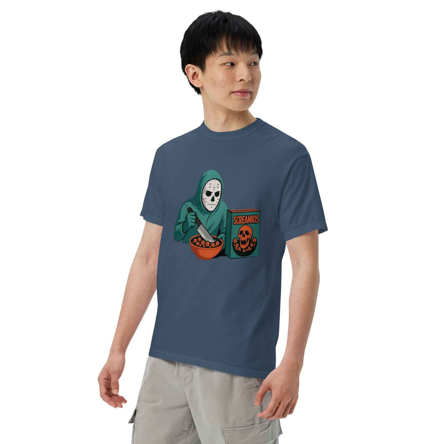 Cereal Killer – Morning Slasher Club Unisex garment-dyed heavyweight t-shirt
