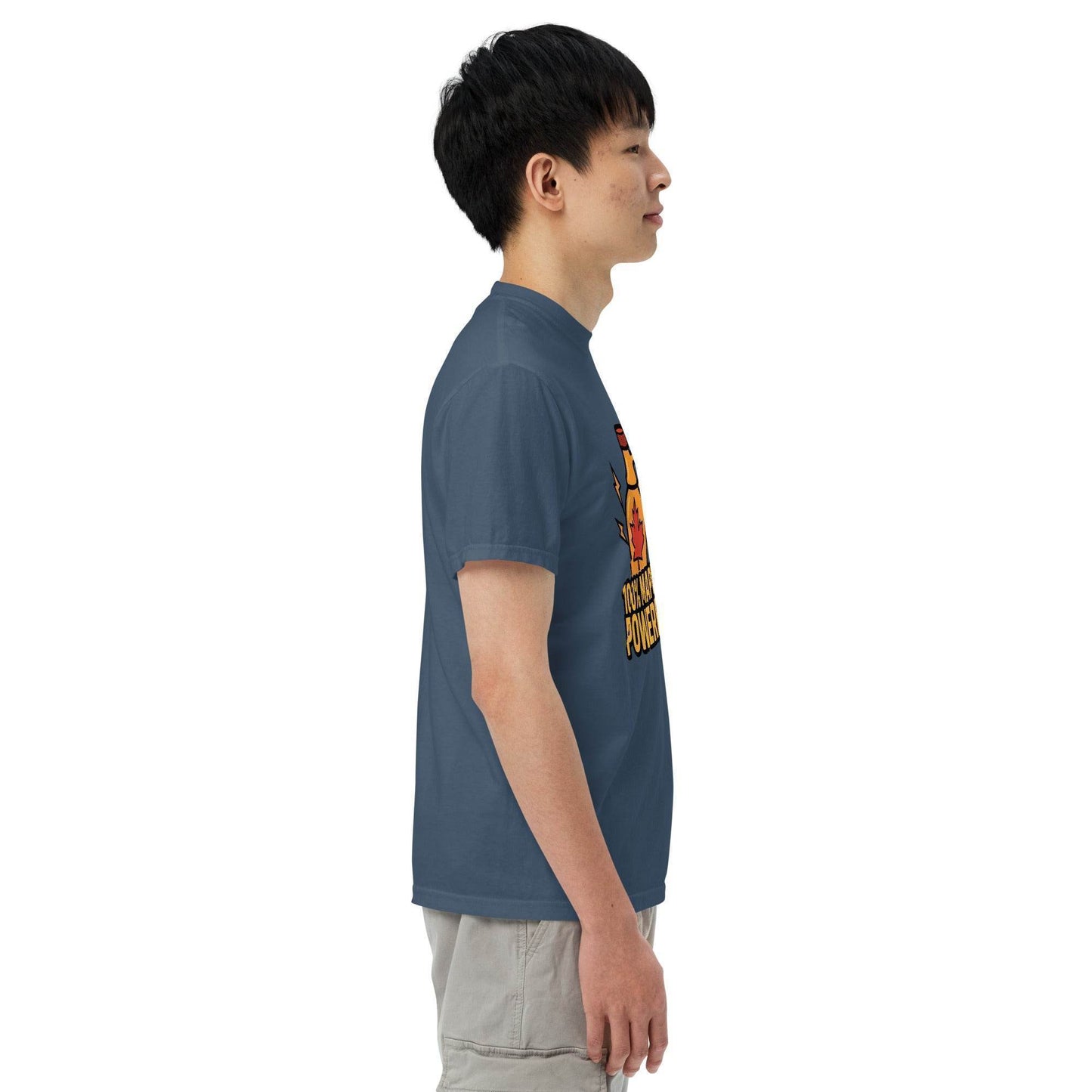 100% Maple Powered Unisex garment-dyed heavyweight t-shirt from Rare Plus Apparel – unique movie & pop culture inspired design.