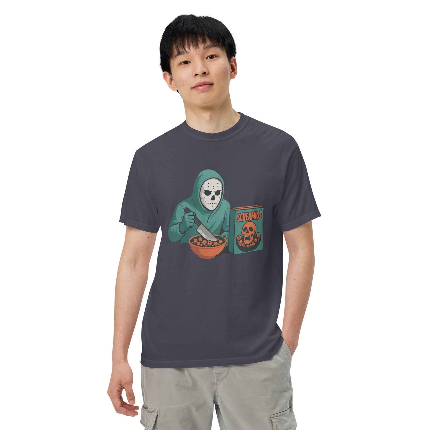 Cereal Killer – Morning Slasher Club Unisex garment-dyed heavyweight t-shirt