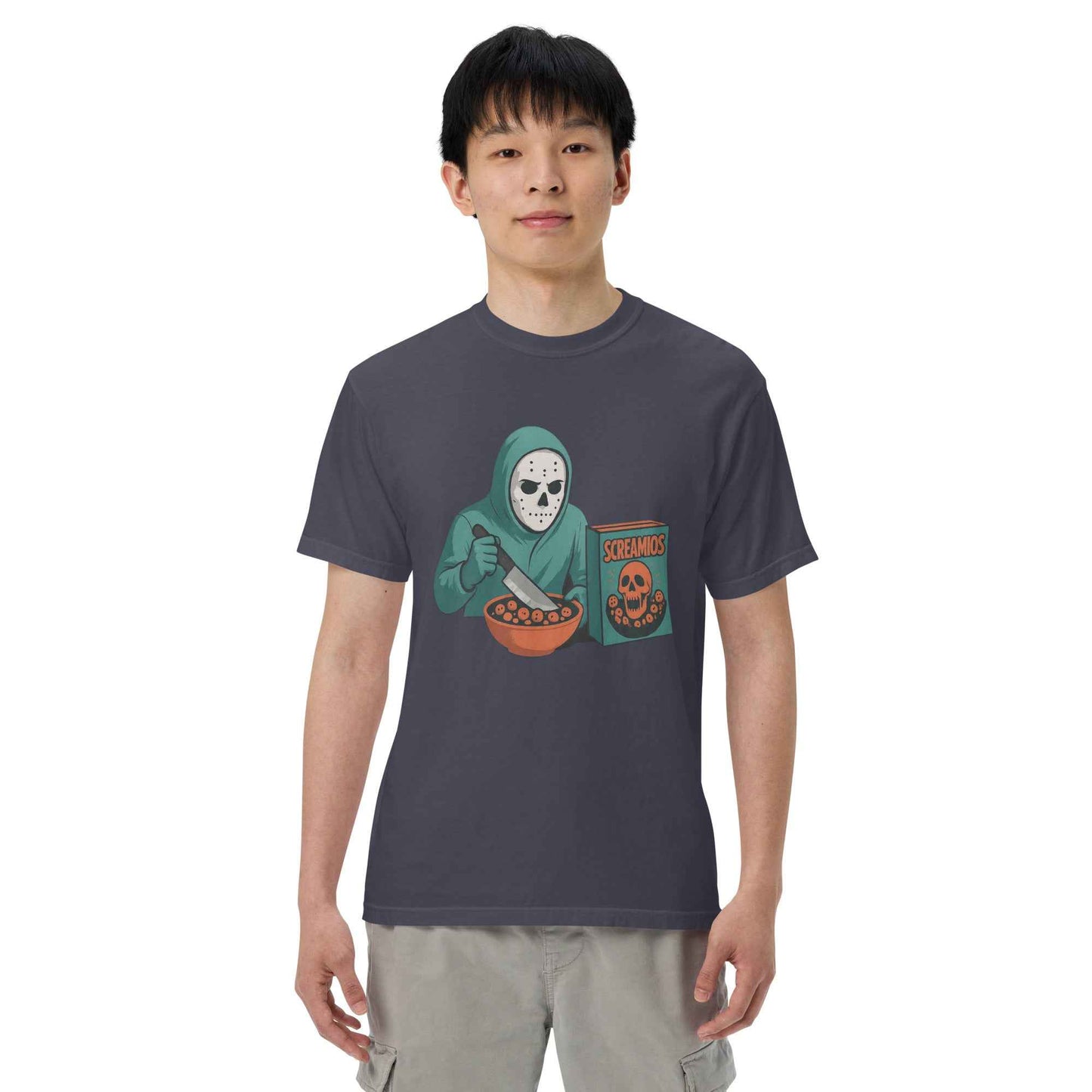 Cereal Killer – Morning Slasher Club Unisex garment-dyed heavyweight t-shirt