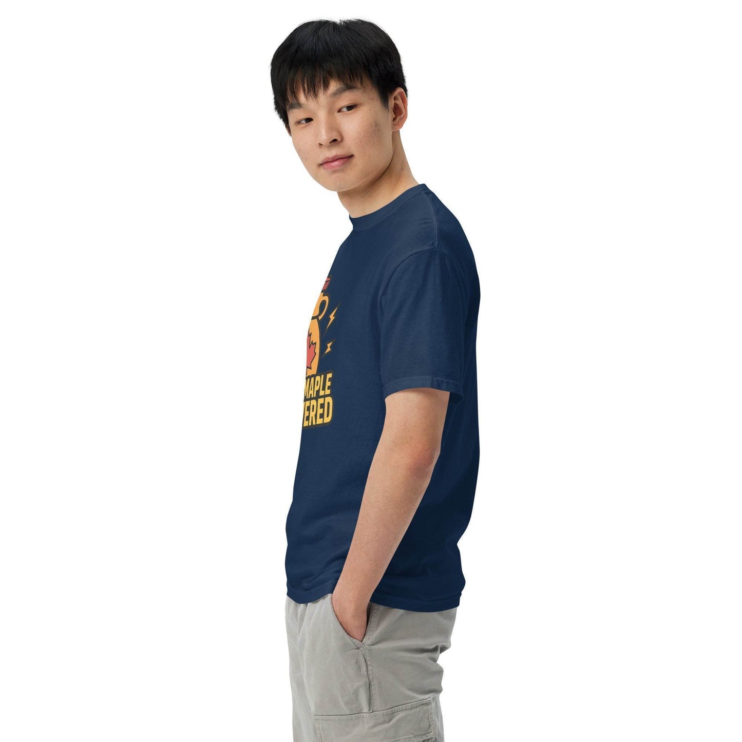 100% Maple Powered Unisex garment-dyed heavyweight t-shirt from Rare Plus Apparel – unique movie & pop culture inspired design.