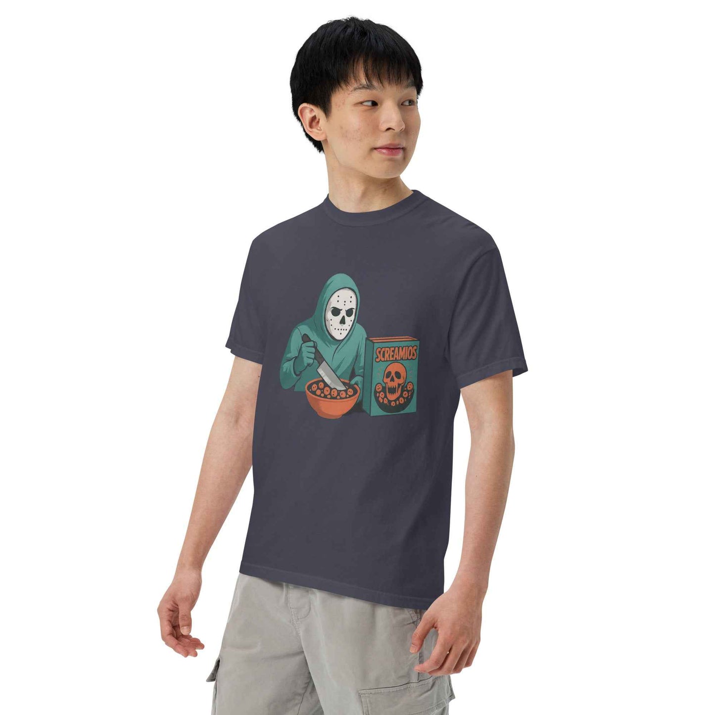 Cereal Killer – Morning Slasher Club Unisex garment-dyed heavyweight t-shirt