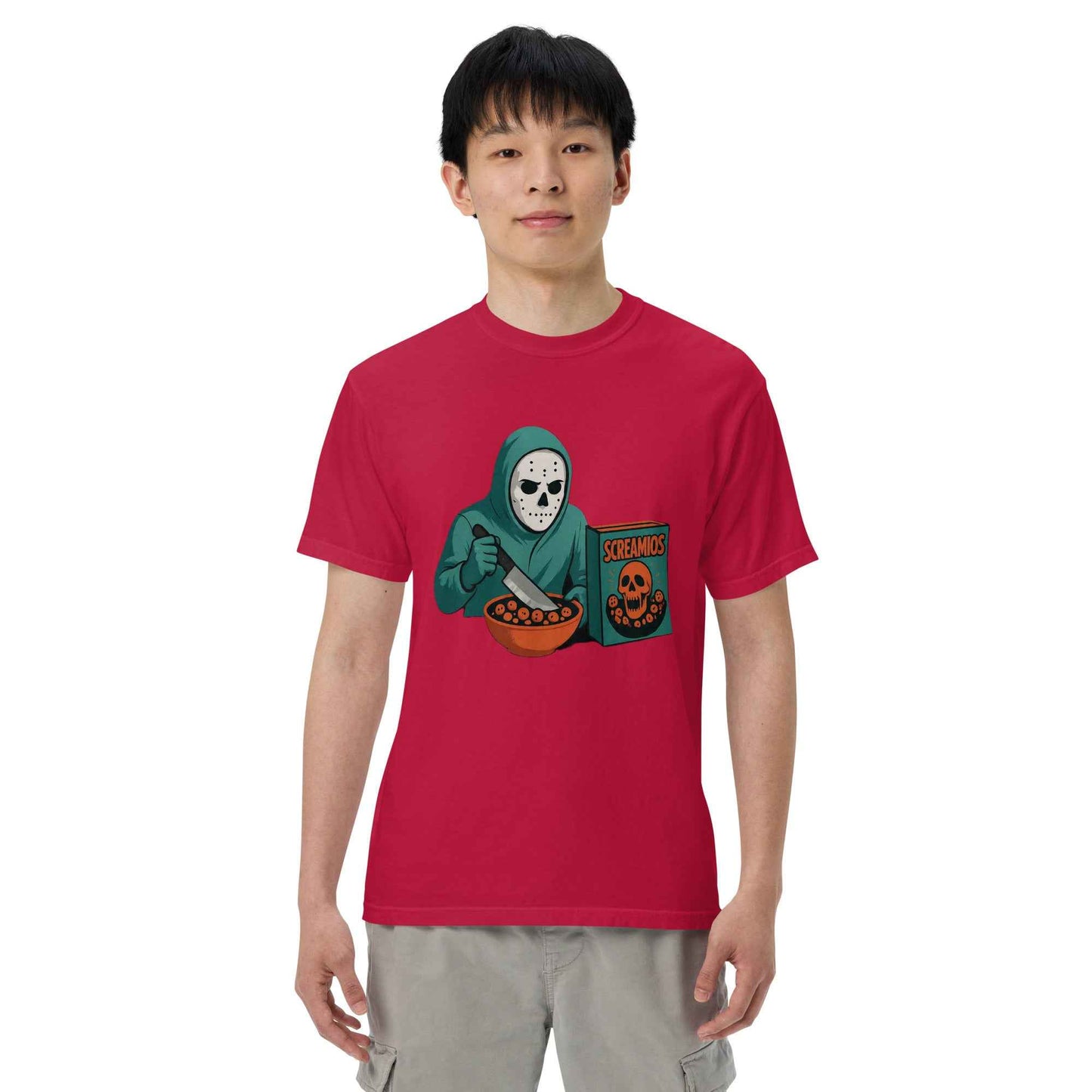 Cereal Killer – Morning Slasher Club Unisex garment-dyed heavyweight t-shirt