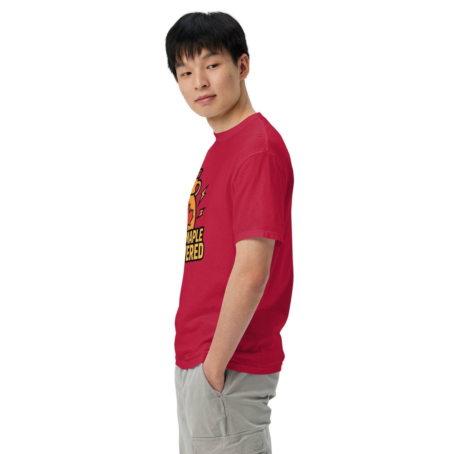 100% Maple Powered Unisex garment-dyed heavyweight t-shirt from Rare Plus Apparel – unique movie & pop culture inspired design.