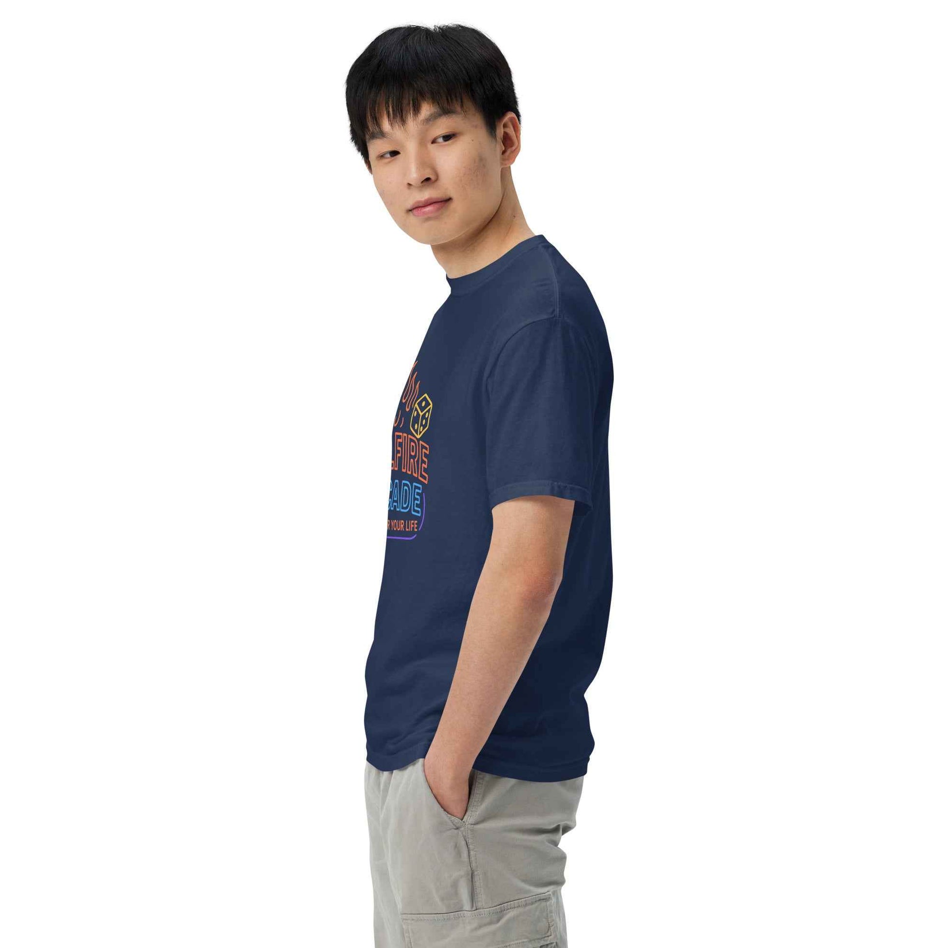 Hellfire Arcade — Hawkins’ Premier Gaming Den Unisex garment-dyed heavyweight t-shirt