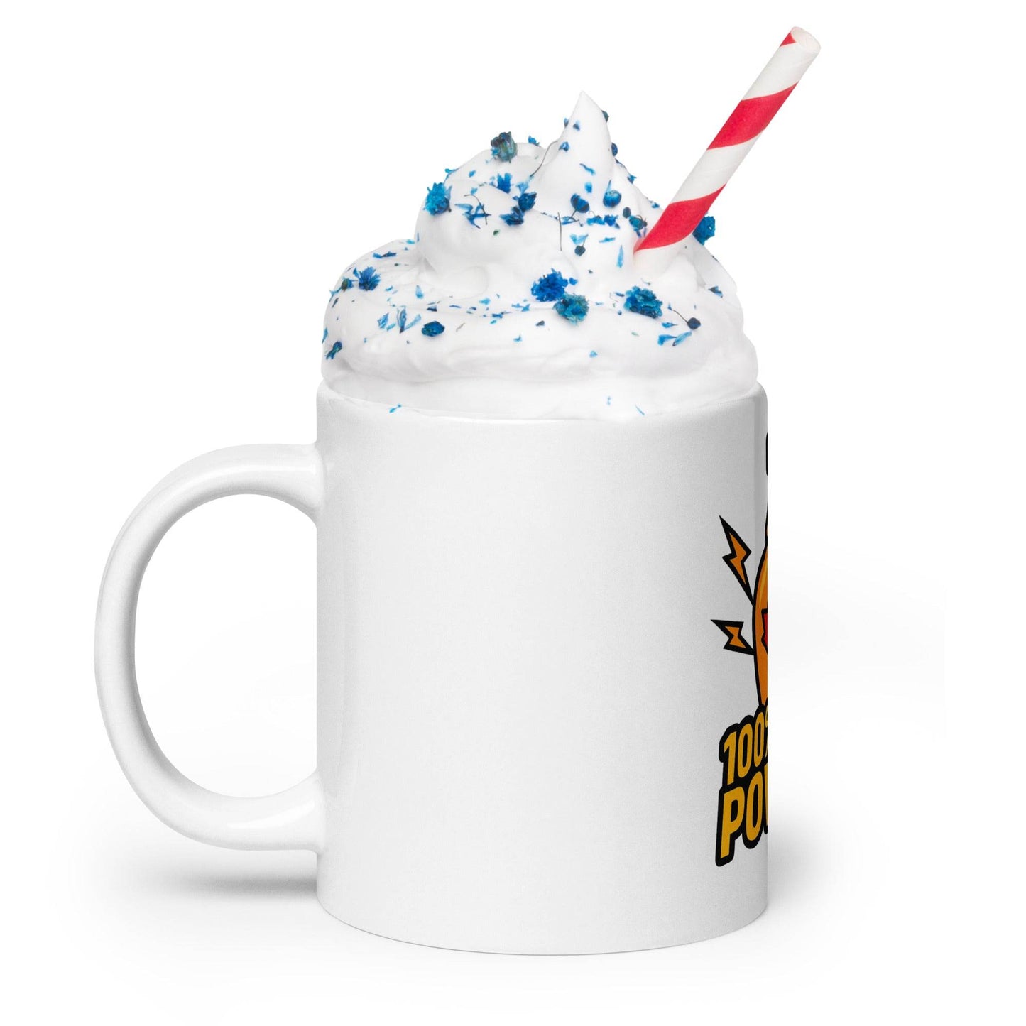 100% Maple Powered White glossy mug from Rare Plus Apparel – unique movie & pop culture inspired design.