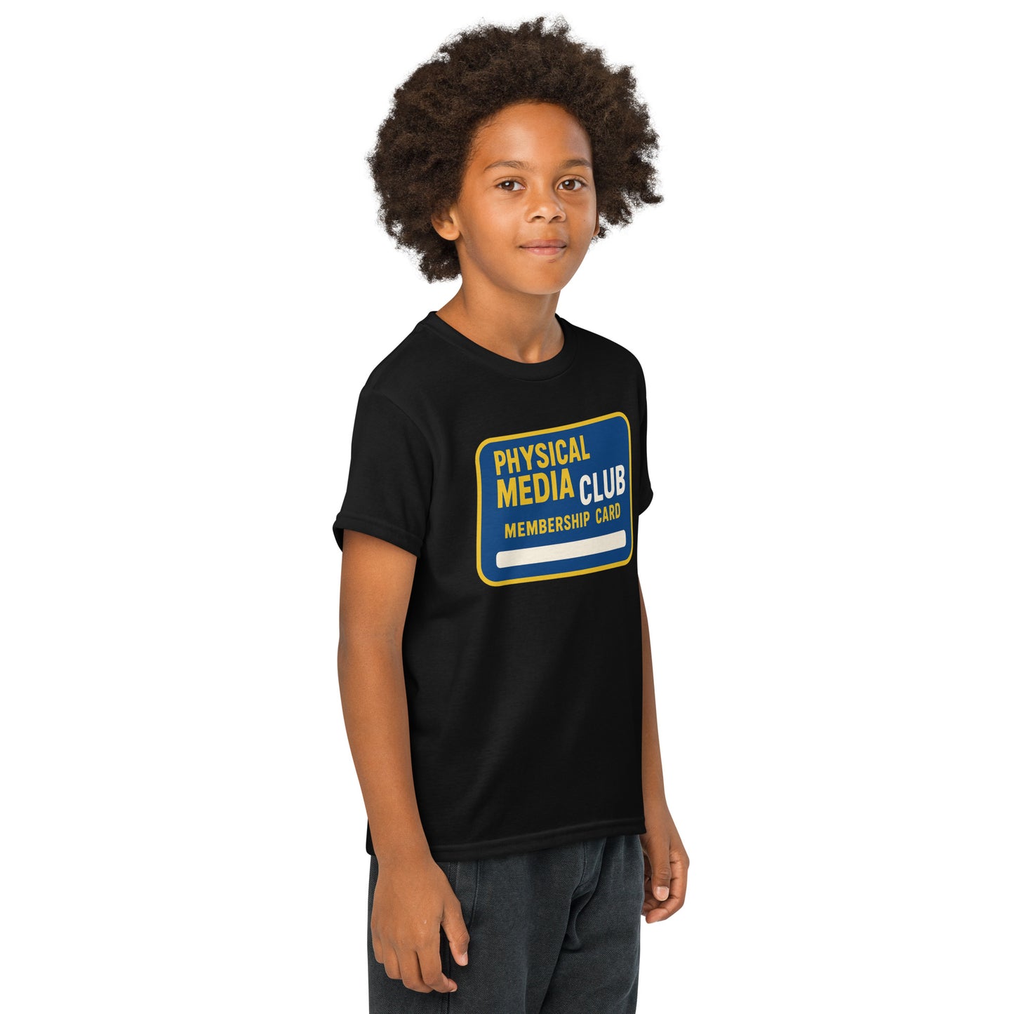 Physical Media Club Youth t-shirt from Rare Plus Apparel – unique movie & pop culture inspired design.