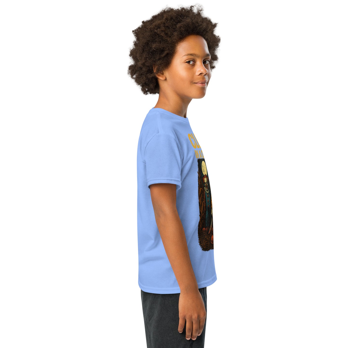 Clowns in a Cornfield Youth t-shirt from Rare Plus Apparel – unique movie & pop culture inspired design.